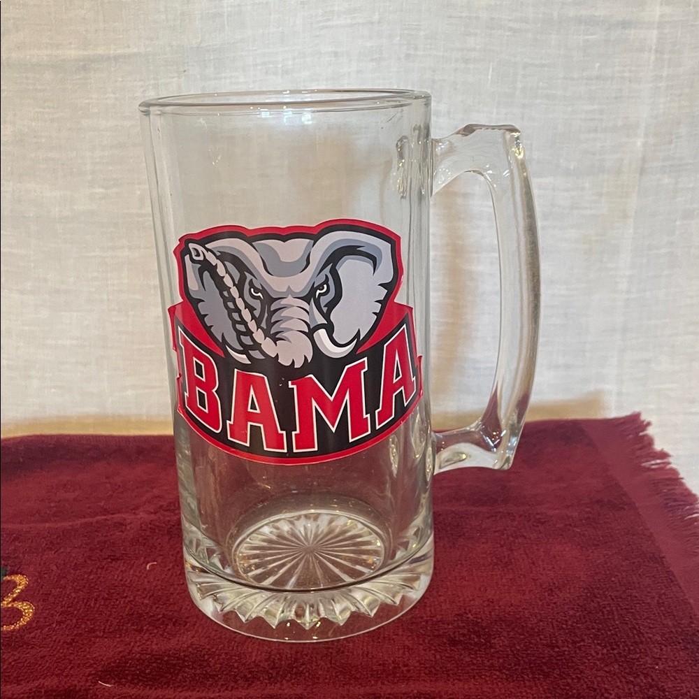 BAMA Elephant Logo Glass Mug